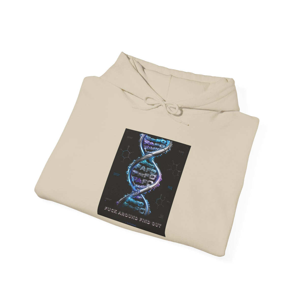 Hoodie — DNA Spiral Graphic "The FaFo Society" Back Logo