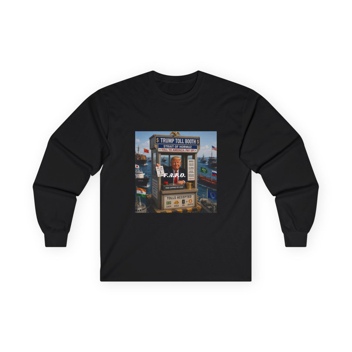 The FAFO Society Long Sleeve Tee — Vintage Carnival Ticket Booth Graphic
