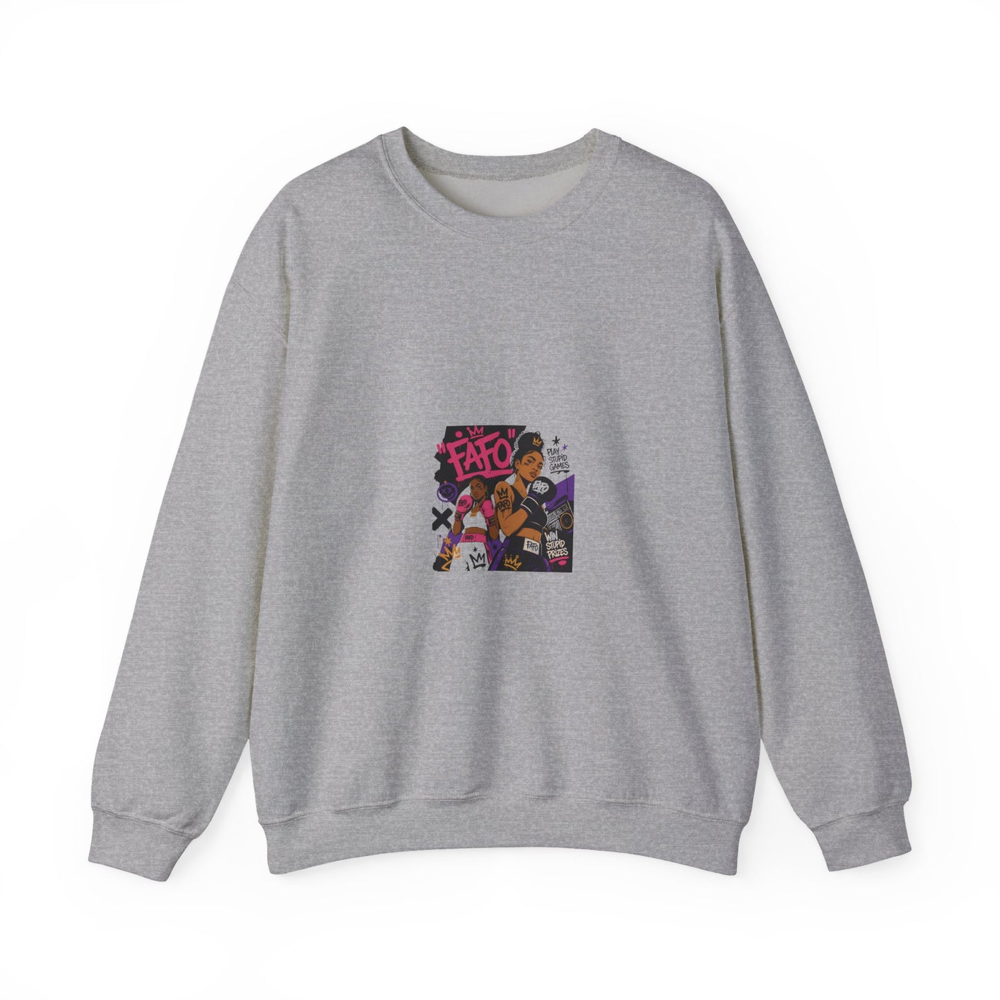 Street Art Crewneck Sweatshirt – 'Fate' Graphic