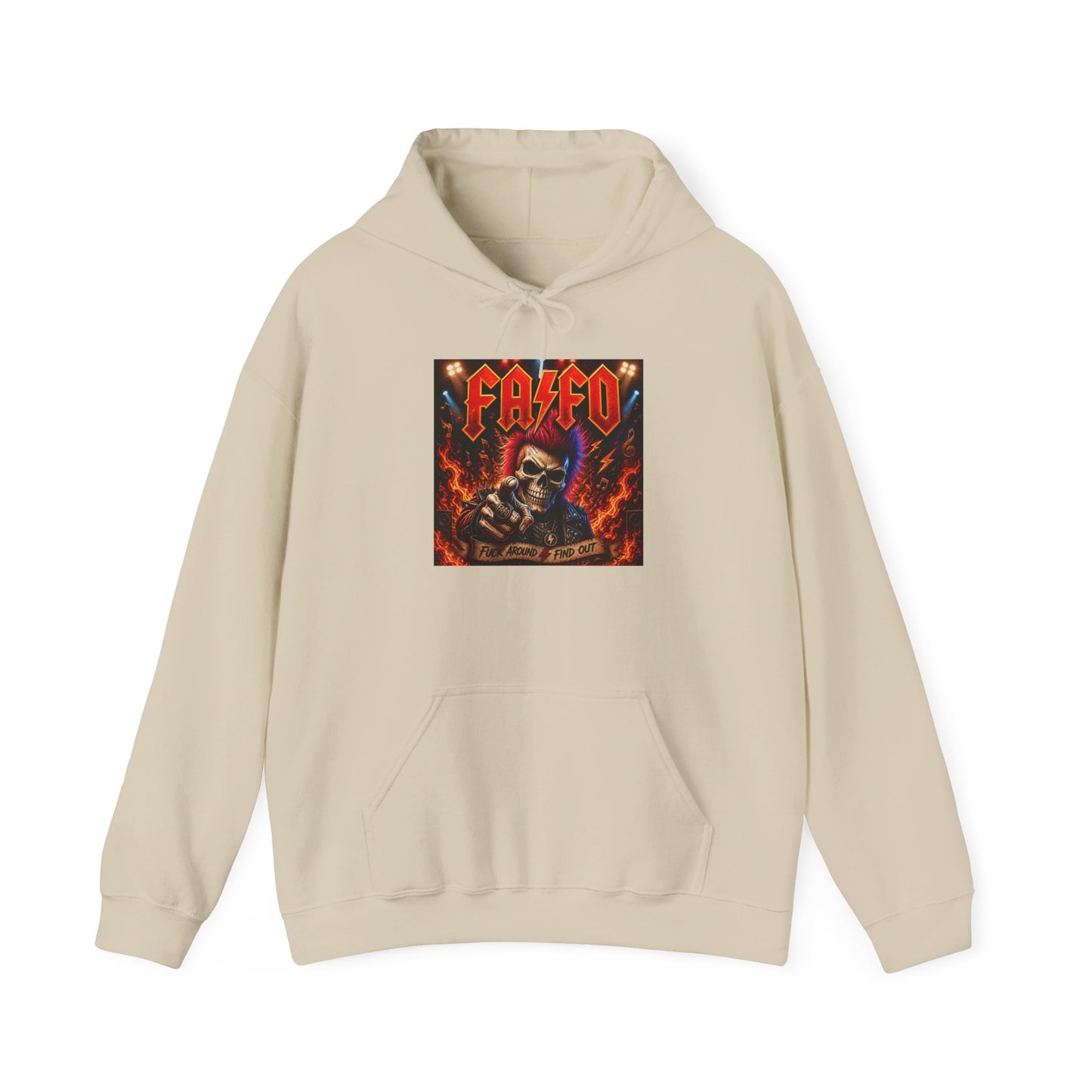 Skull Flames Hoodie — Retro Red Devil Graphic Pullover