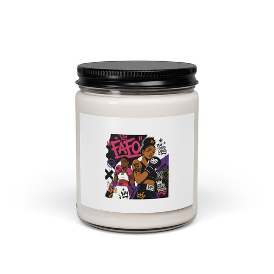 9oz Scented Soy Candle — Empowered Boxer Art Label