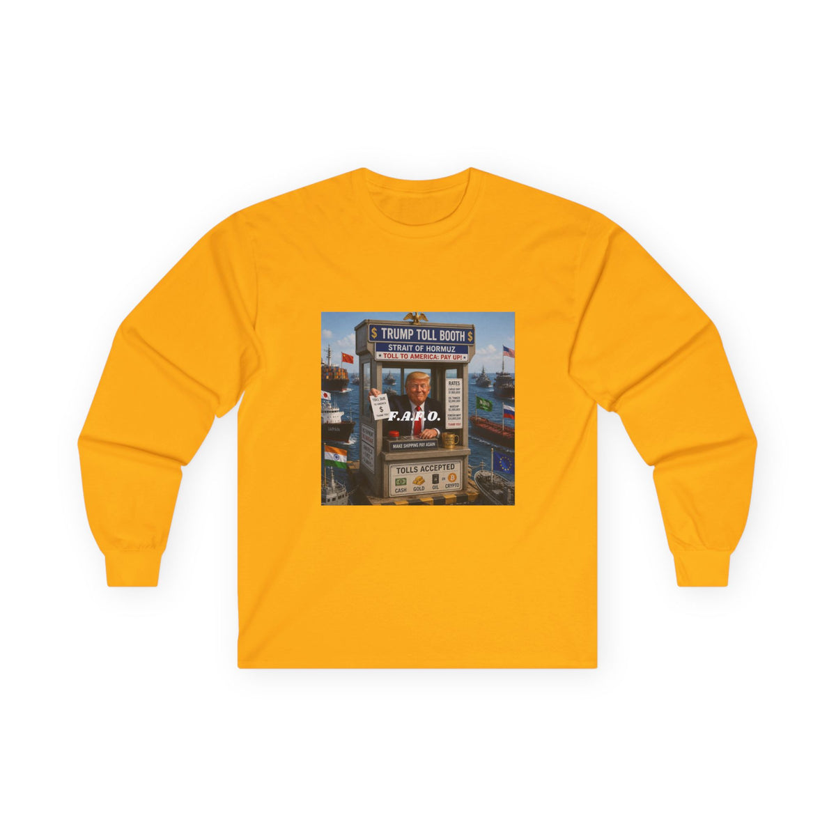The FAFO Society Long Sleeve Tee — Vintage Carnival Ticket Booth Graphic