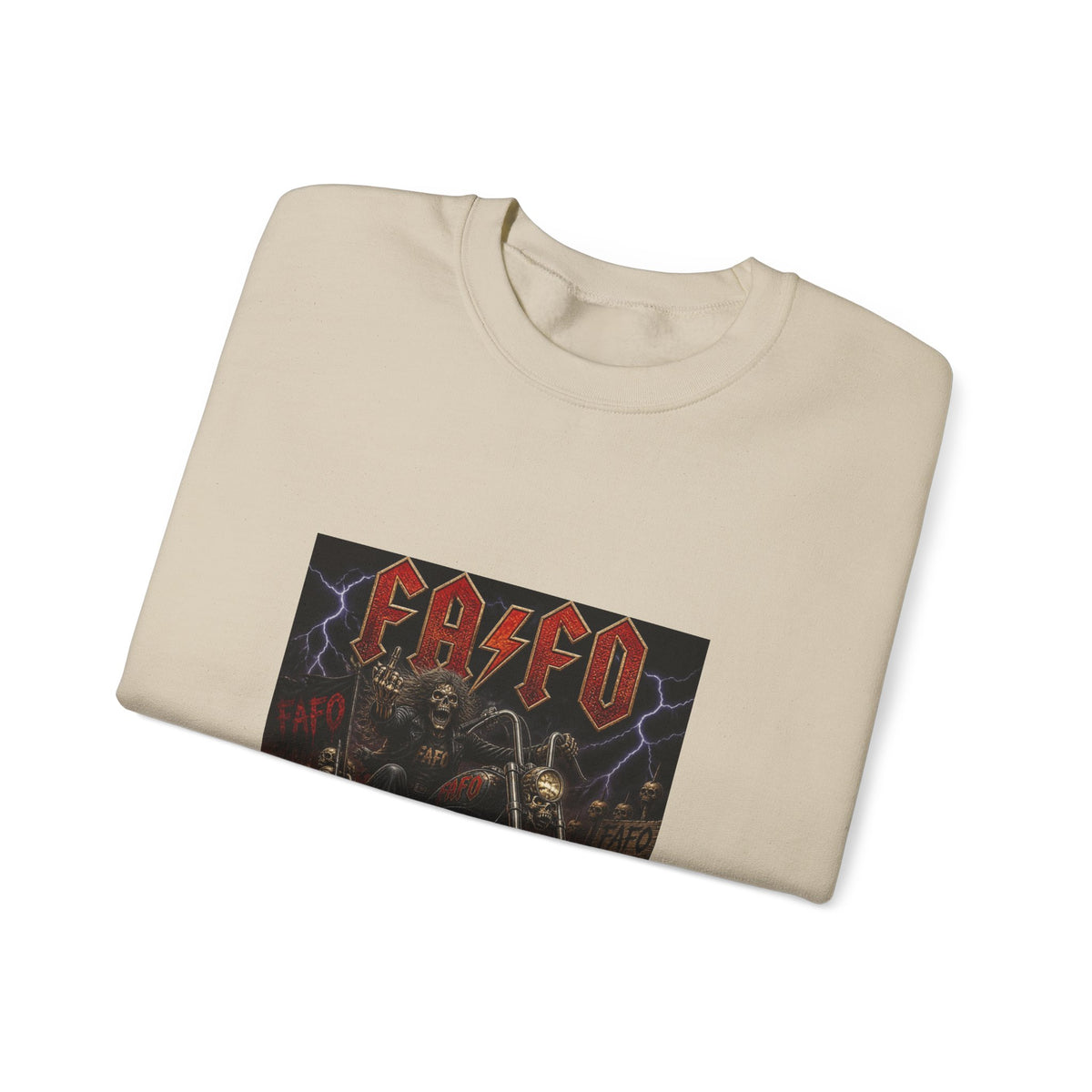 FAFO Society Biker Crewneck Sweatshirt