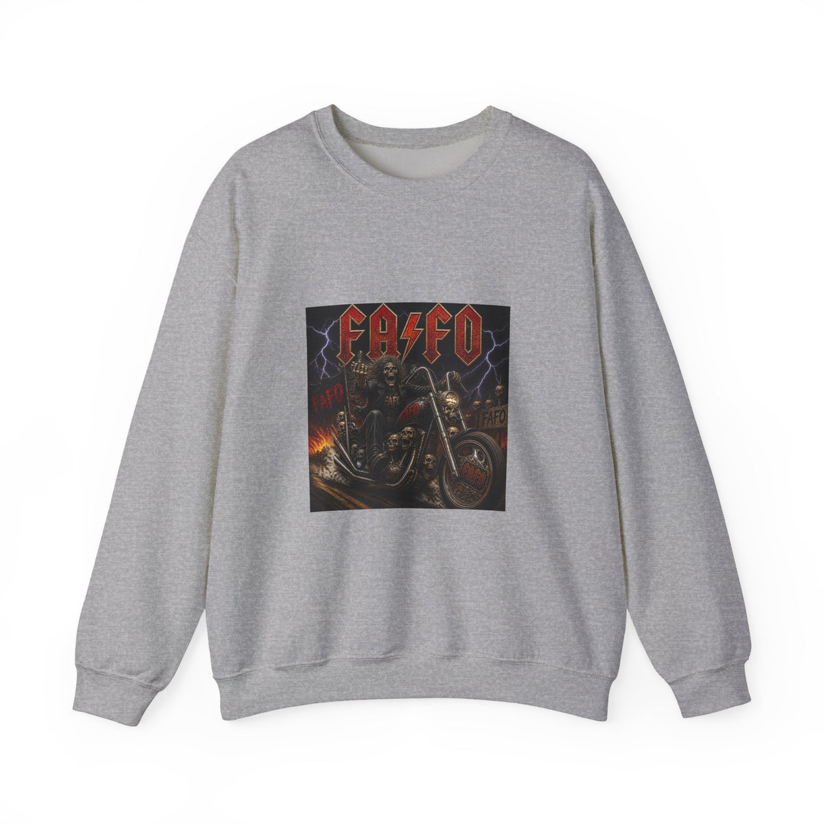 FAFO Society Biker Crewneck Sweatshirt