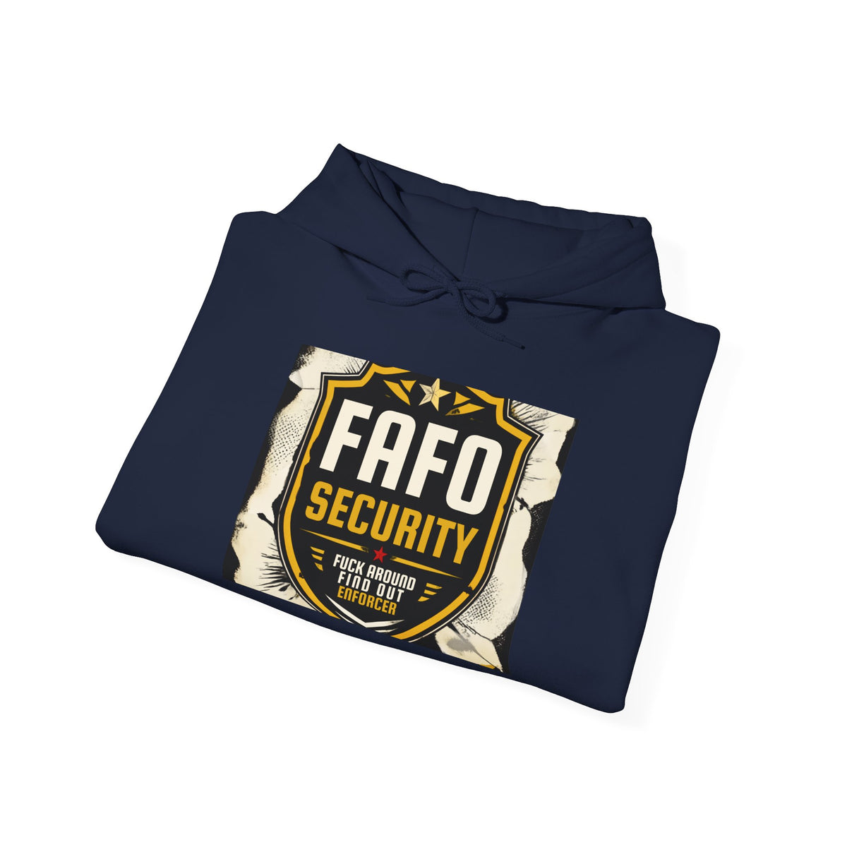 FAFO Security Hoodie – Bold Shield Logo Pullover