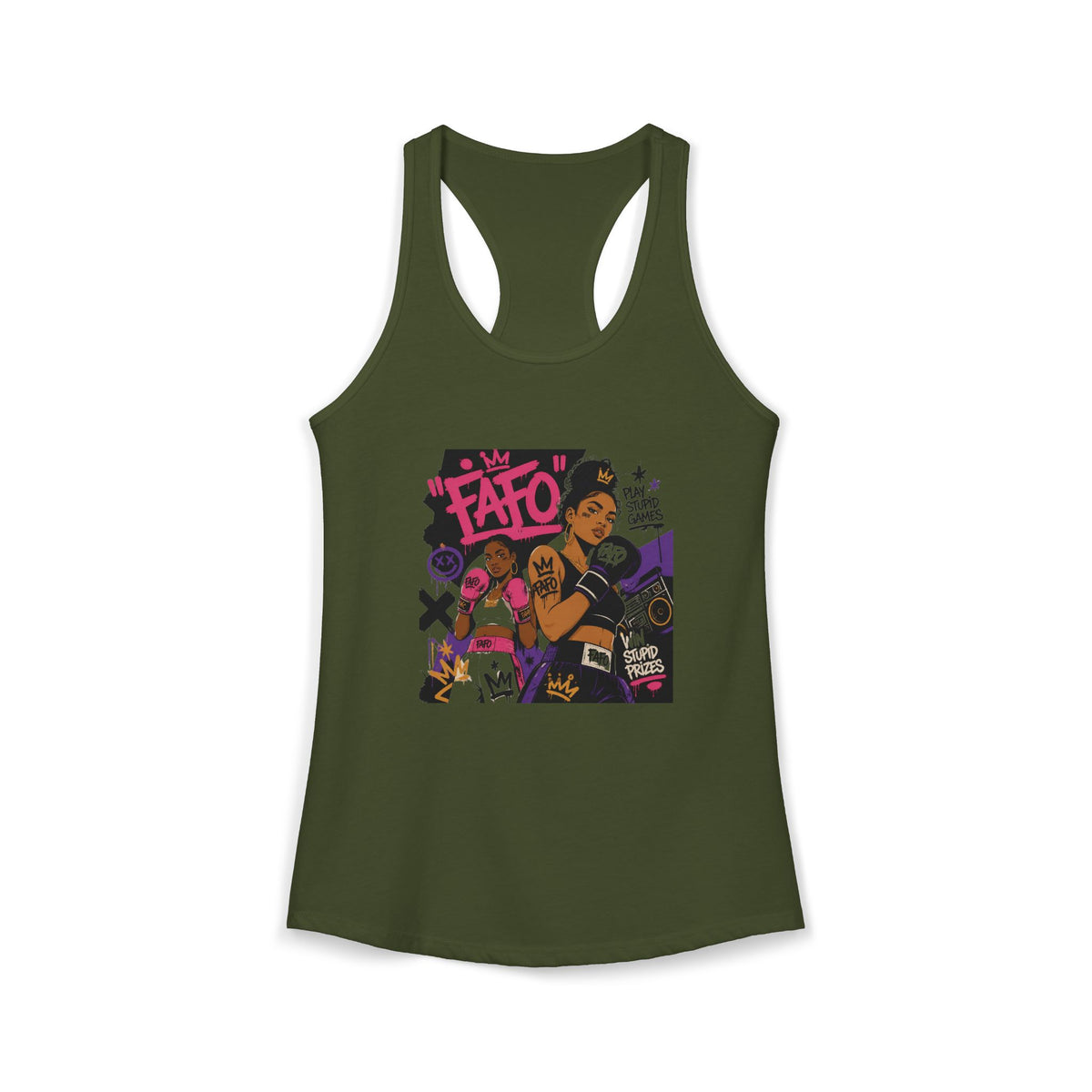 Women's sexy sassy FAFO Racerback Tank