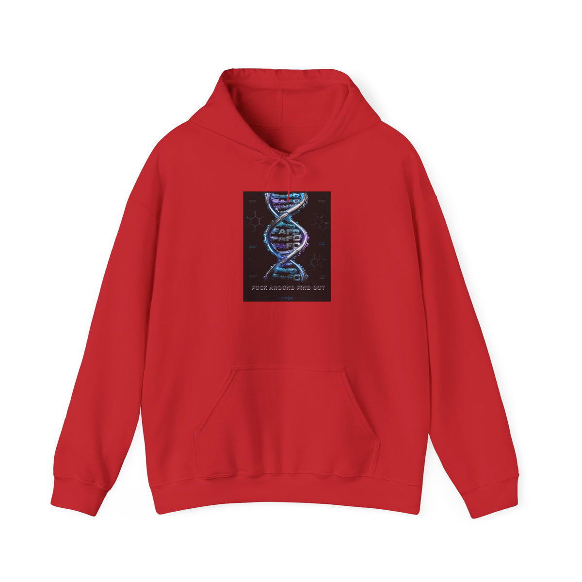 Hoodie — DNA Spiral Graphic "The FaFo Society" Back Logo