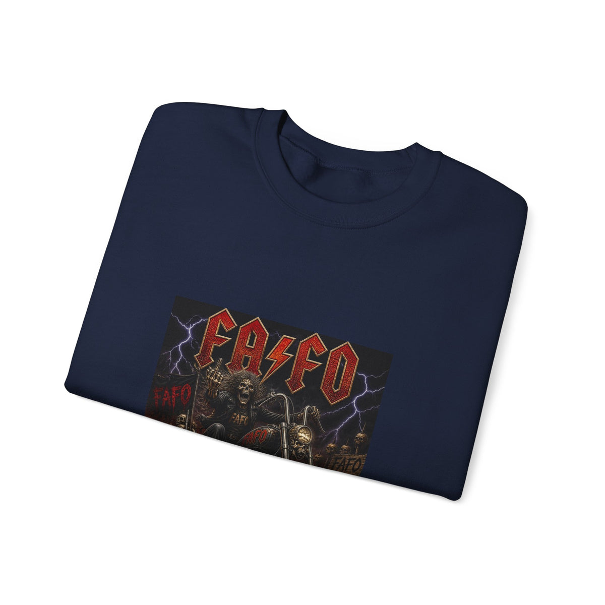 FAFO Society Biker Crewneck Sweatshirt