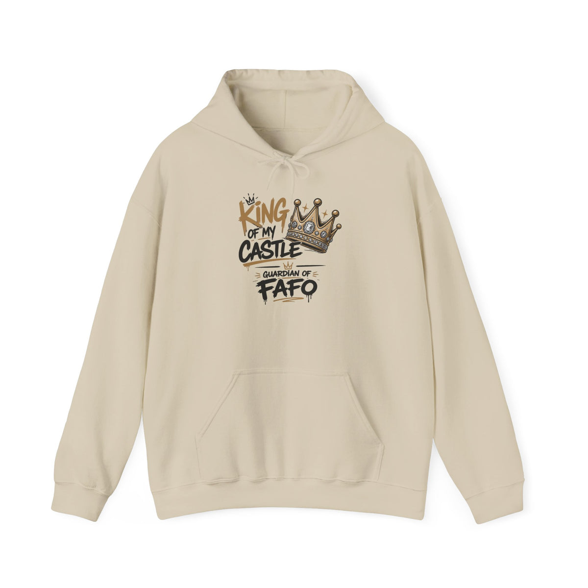 Cozy Crew Crown Hoodie – 'FAFO' Small Chest Graphic