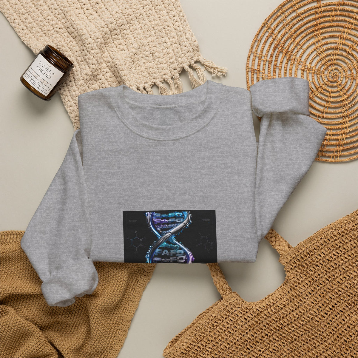 DNA Strand Graphic Sweatshirt — Paleo Ancestry Science Crewneck