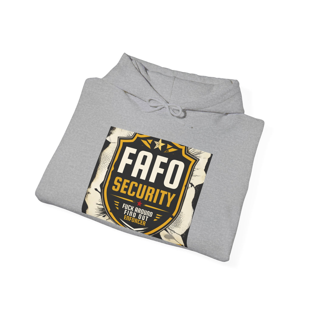FAFO Security Hoodie – Bold Shield Logo Pullover