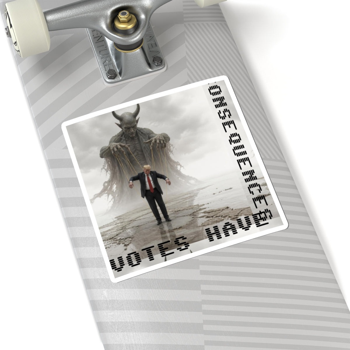 Kiss-Cut Sticker — ‘Consequences’ Political Dark Art (Votes Have)
