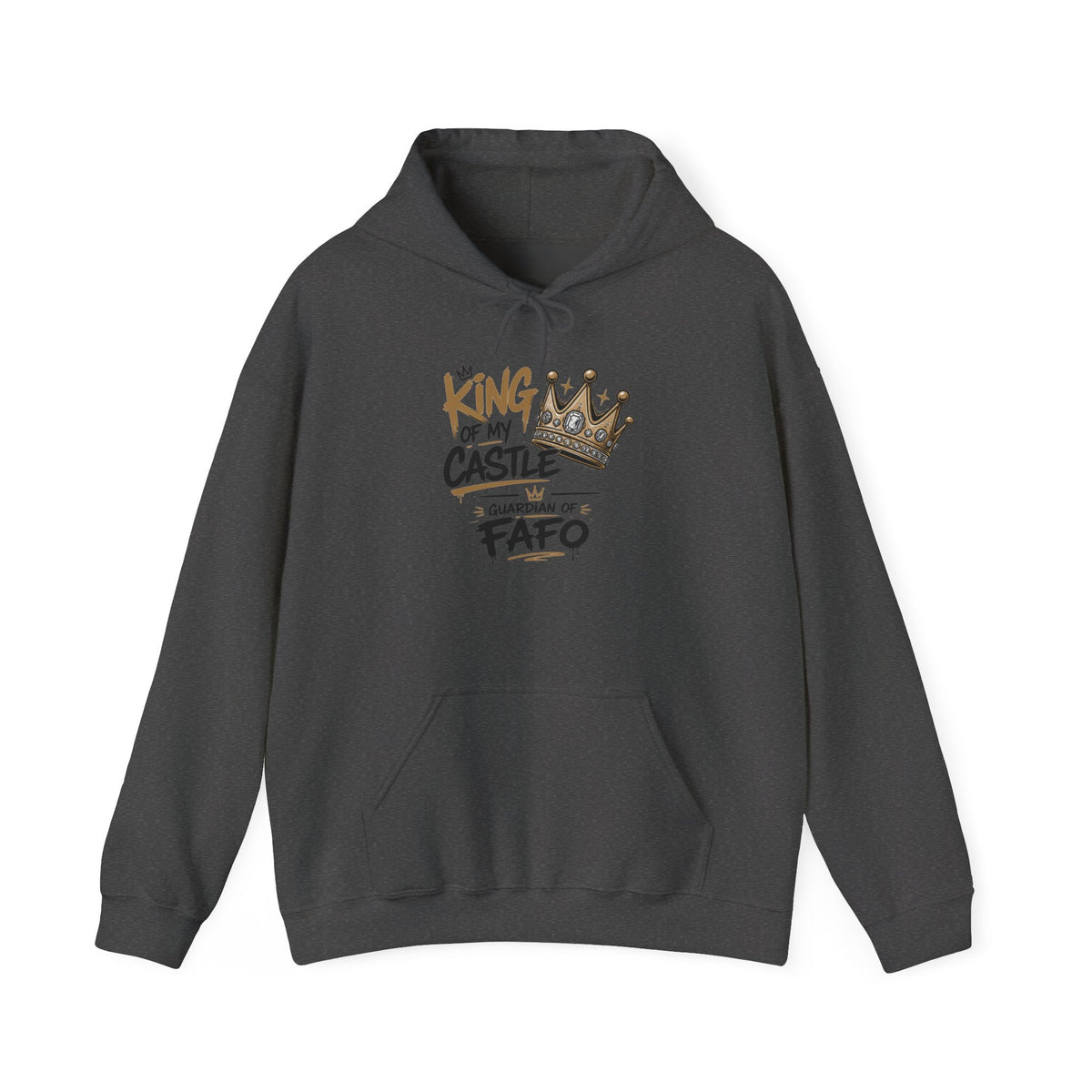 Cozy Crew Crown Hoodie – 'FAFO' Small Chest Graphic