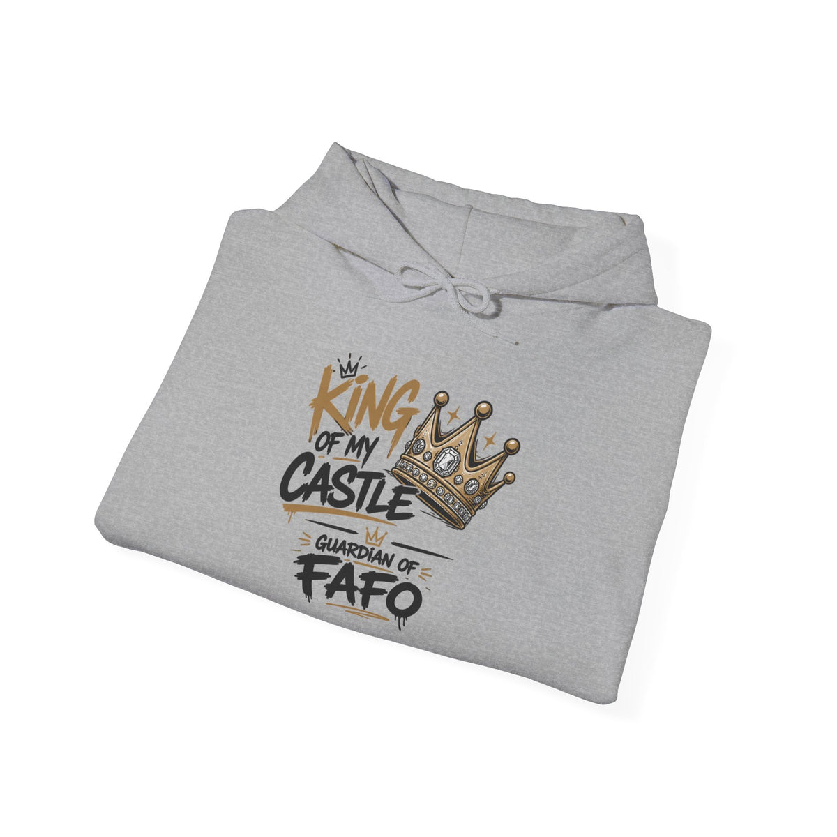 Cozy Crew Crown Hoodie – 'FAFO' Small Chest Graphic