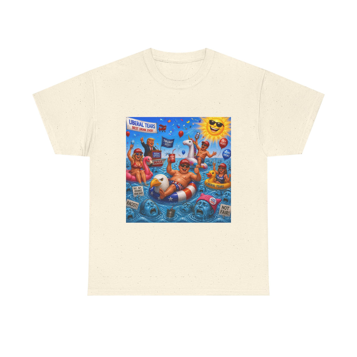 Beach Party T-Shirt — "Lifeguard Sharks" Summer Graphic Tee