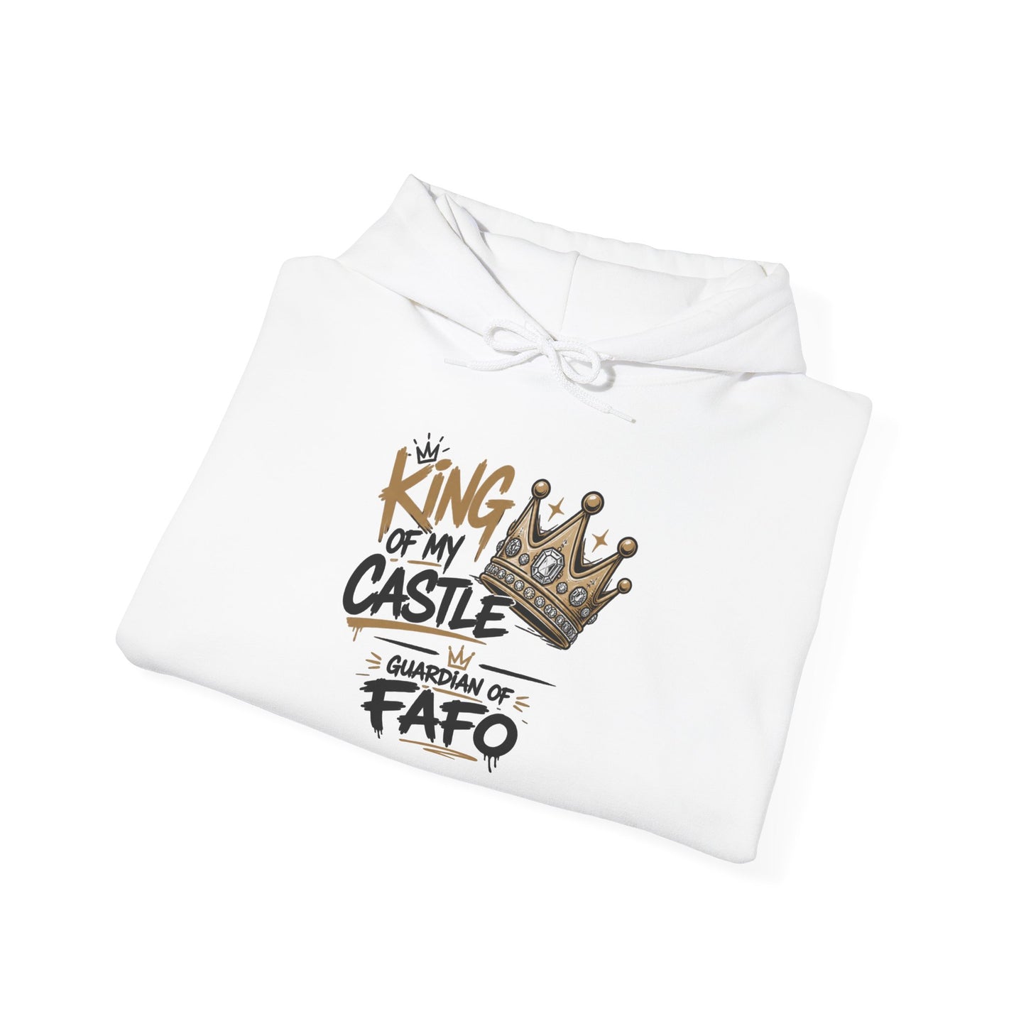 Cozy Crew Crown Hoodie – 'FAFO' Small Chest Graphic