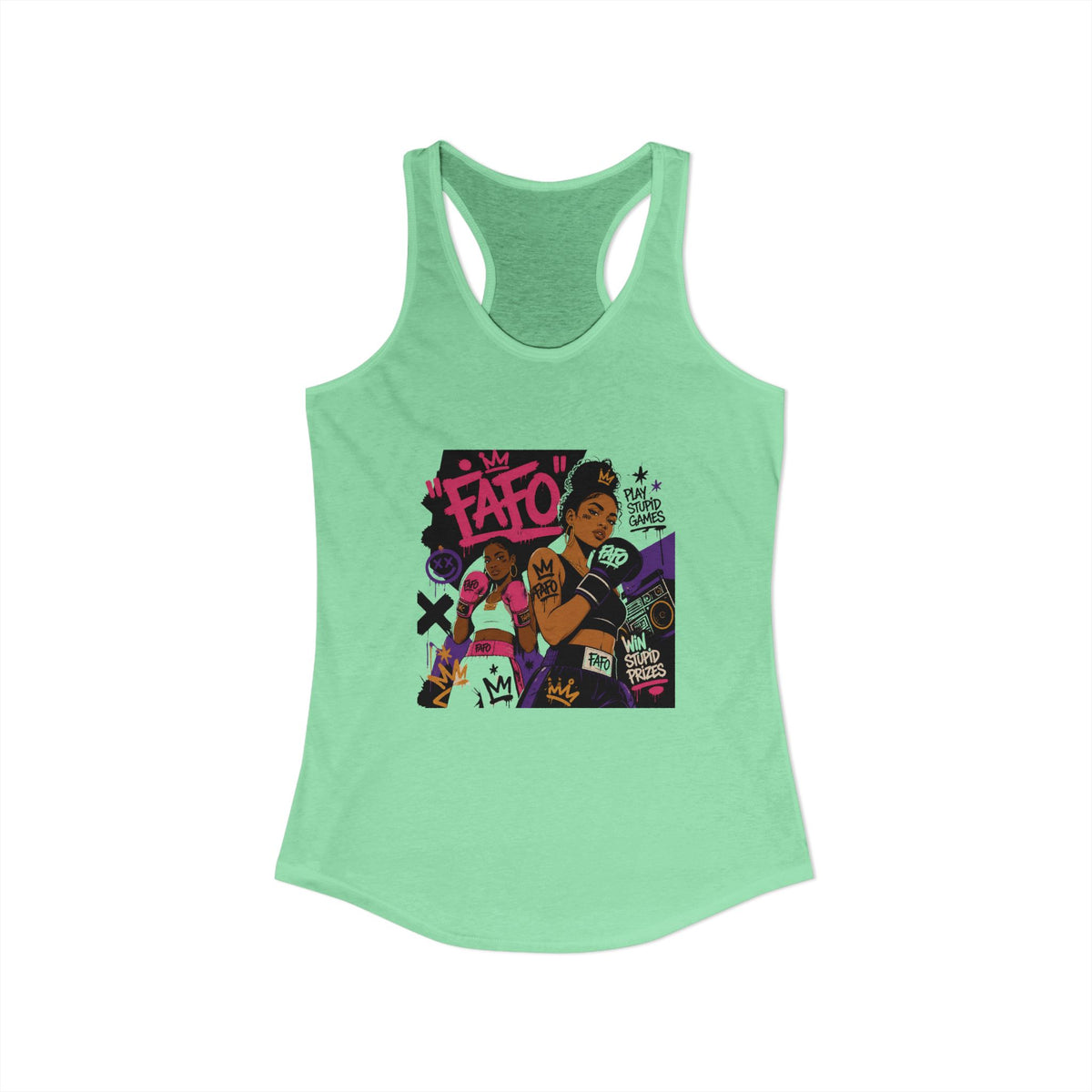 Women's sexy sassy FAFO Racerback Tank