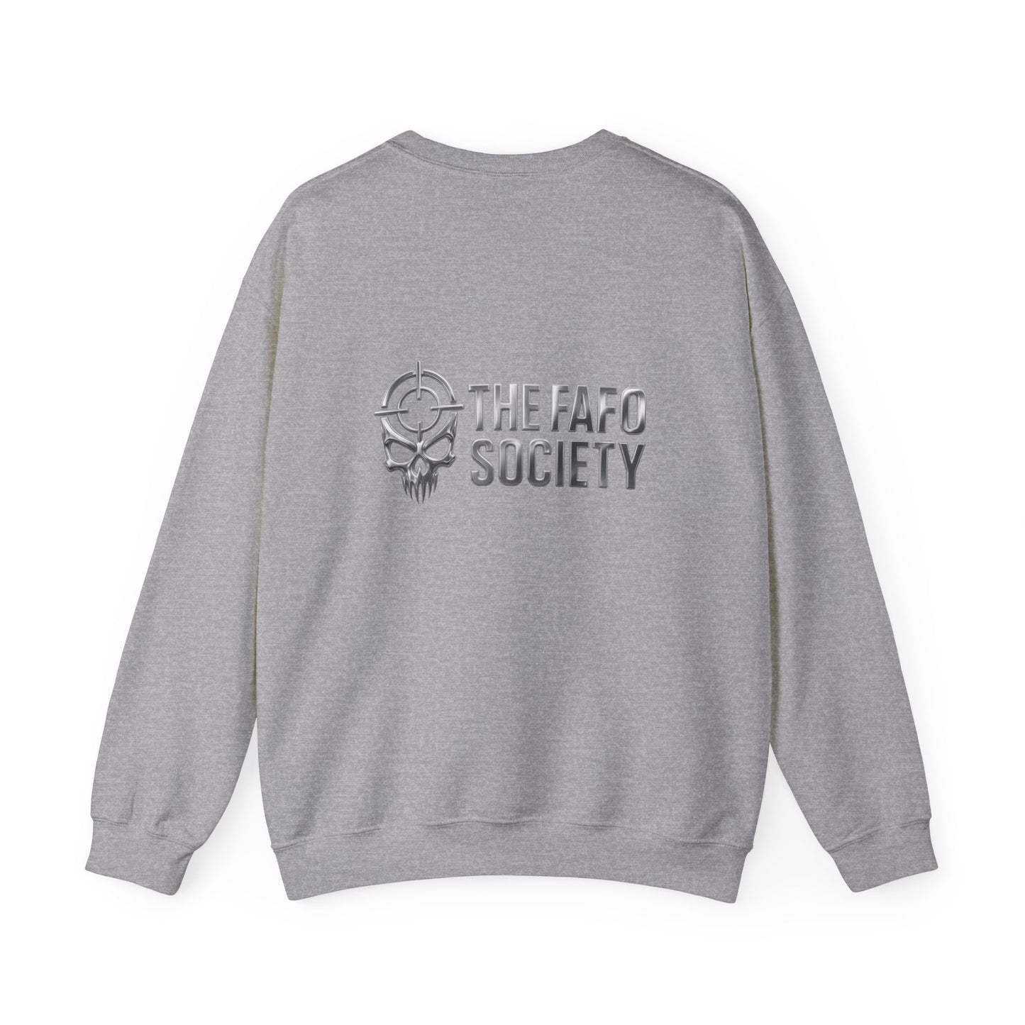 Crewneck Sweatshirt — “Good Lord He Fell Asleep on the Button” Political Meme Design