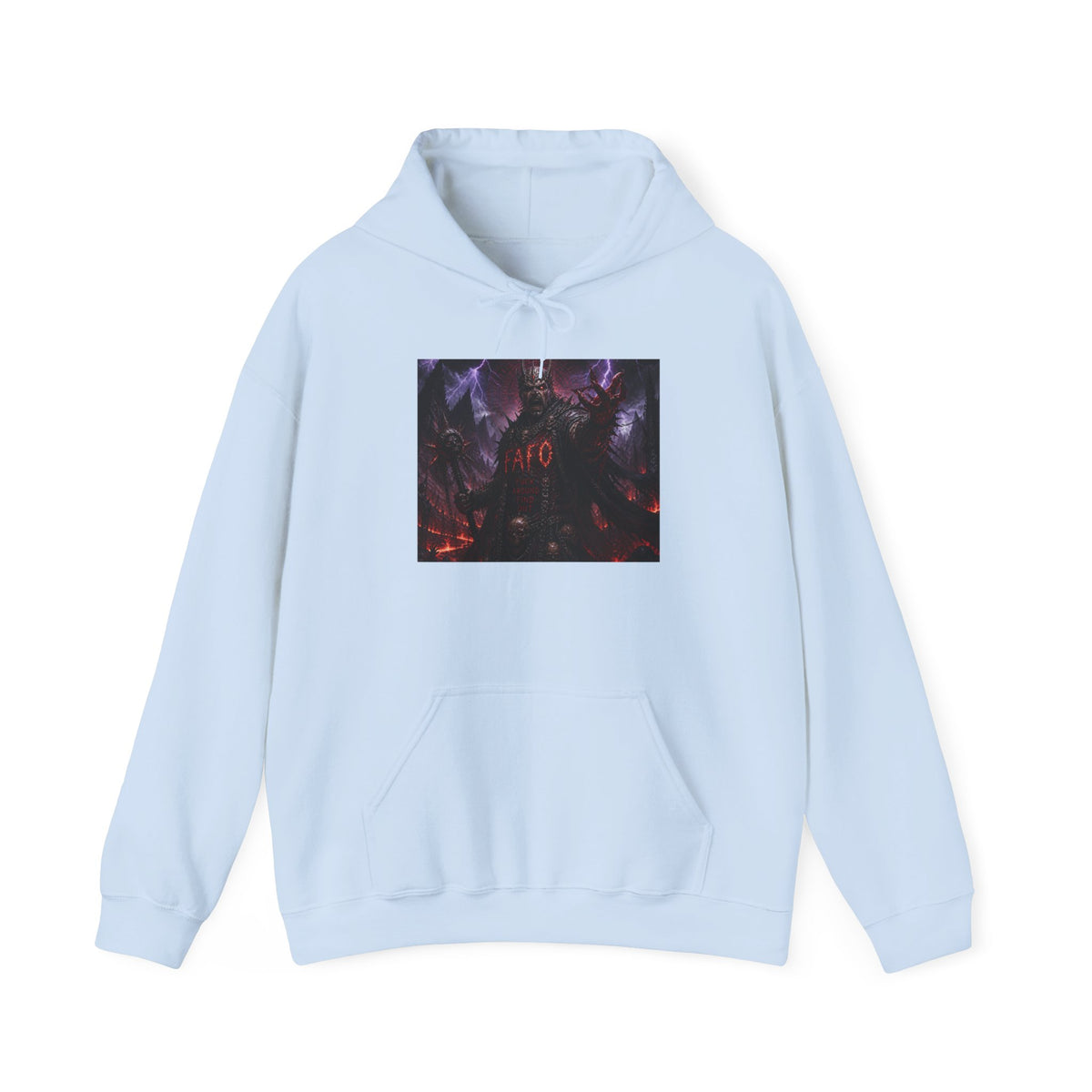 The FARC Society 'Afro' Graphic Hoodie — Dark Neon Palm Design