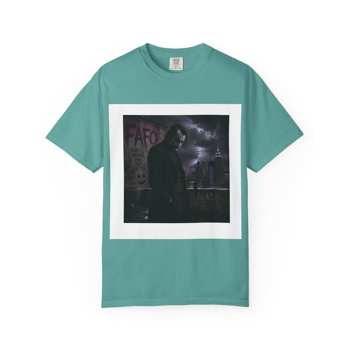Dark Urban Noir T-Shirt — 'The Fafo Society' Skull Logo Tee
