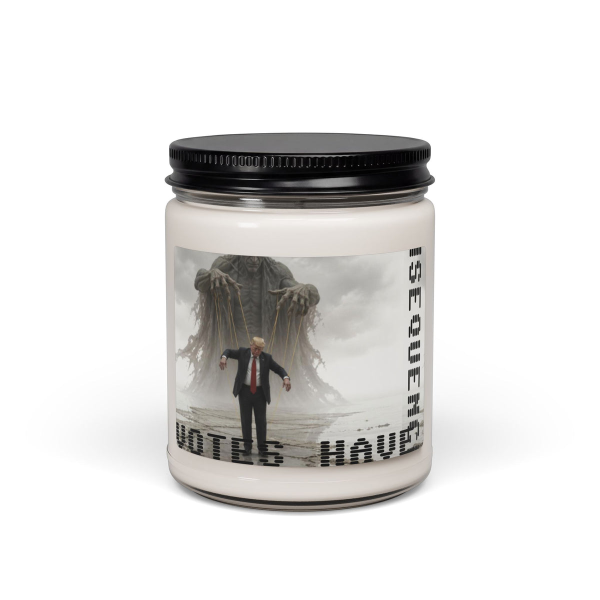Scented Soy Candle — Dark Horror 'Votes Have Consequences' Jar