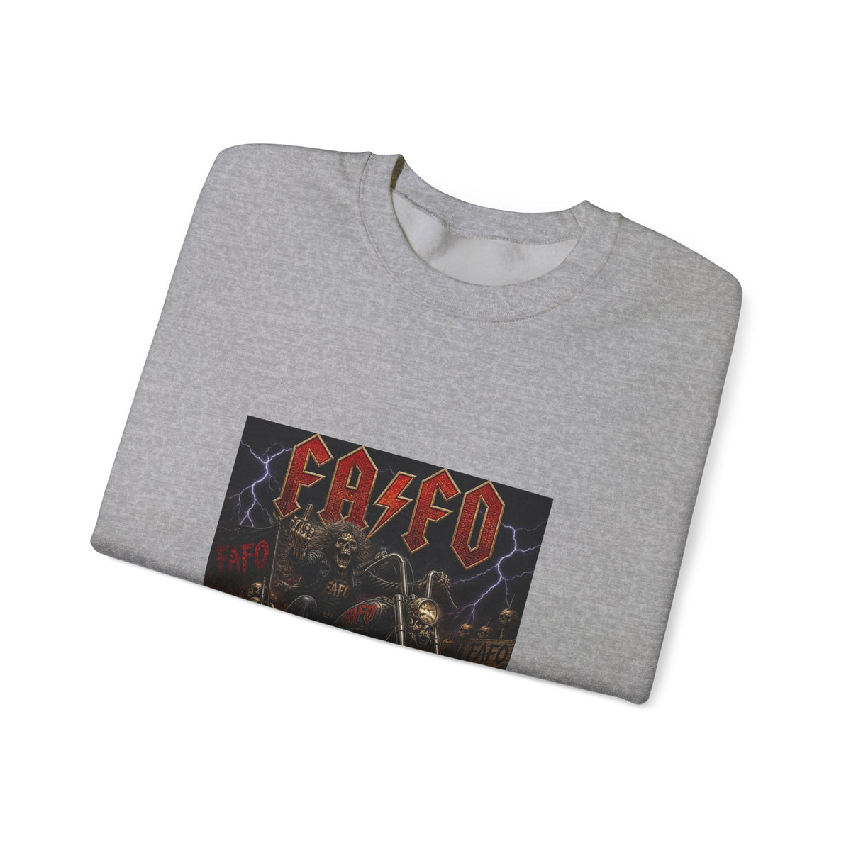 FAFO Society Biker Crewneck Sweatshirt