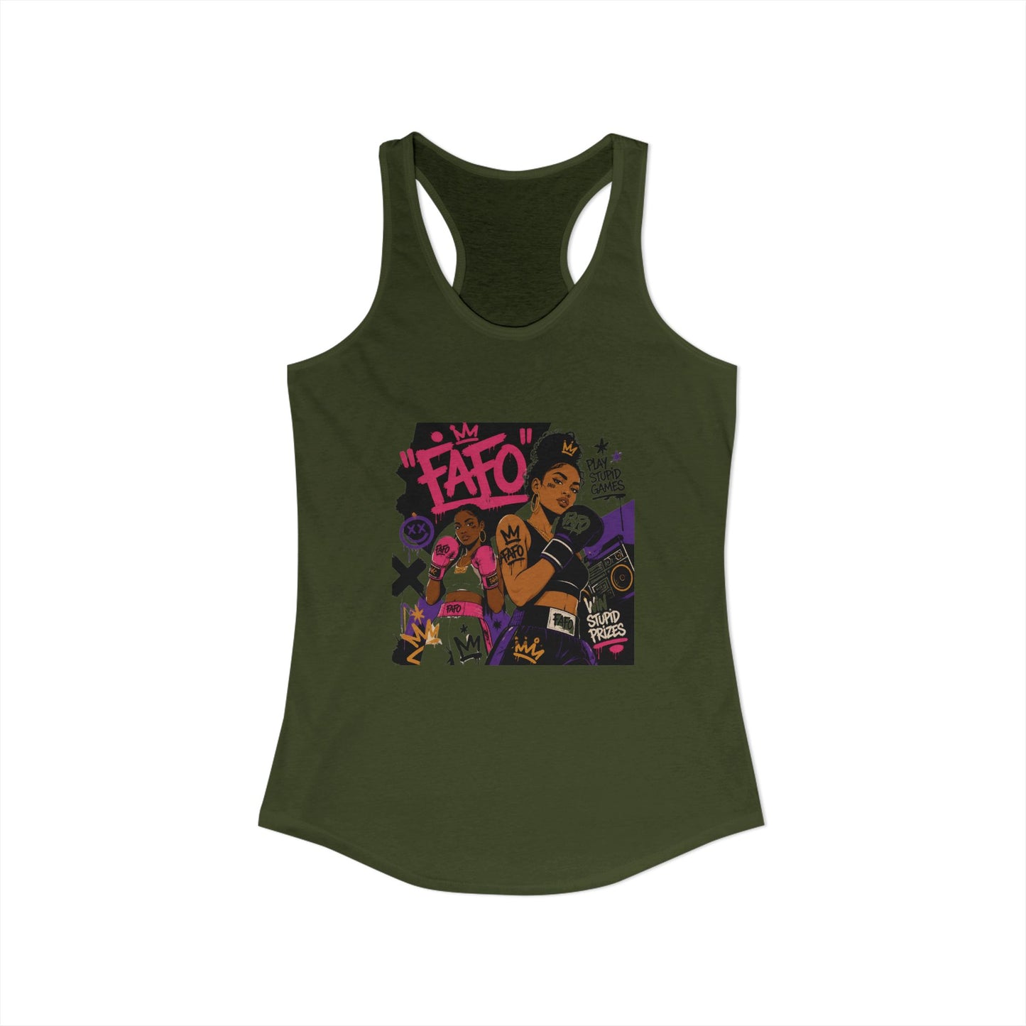 Women's sexy sassy FAFO Racerback Tank
