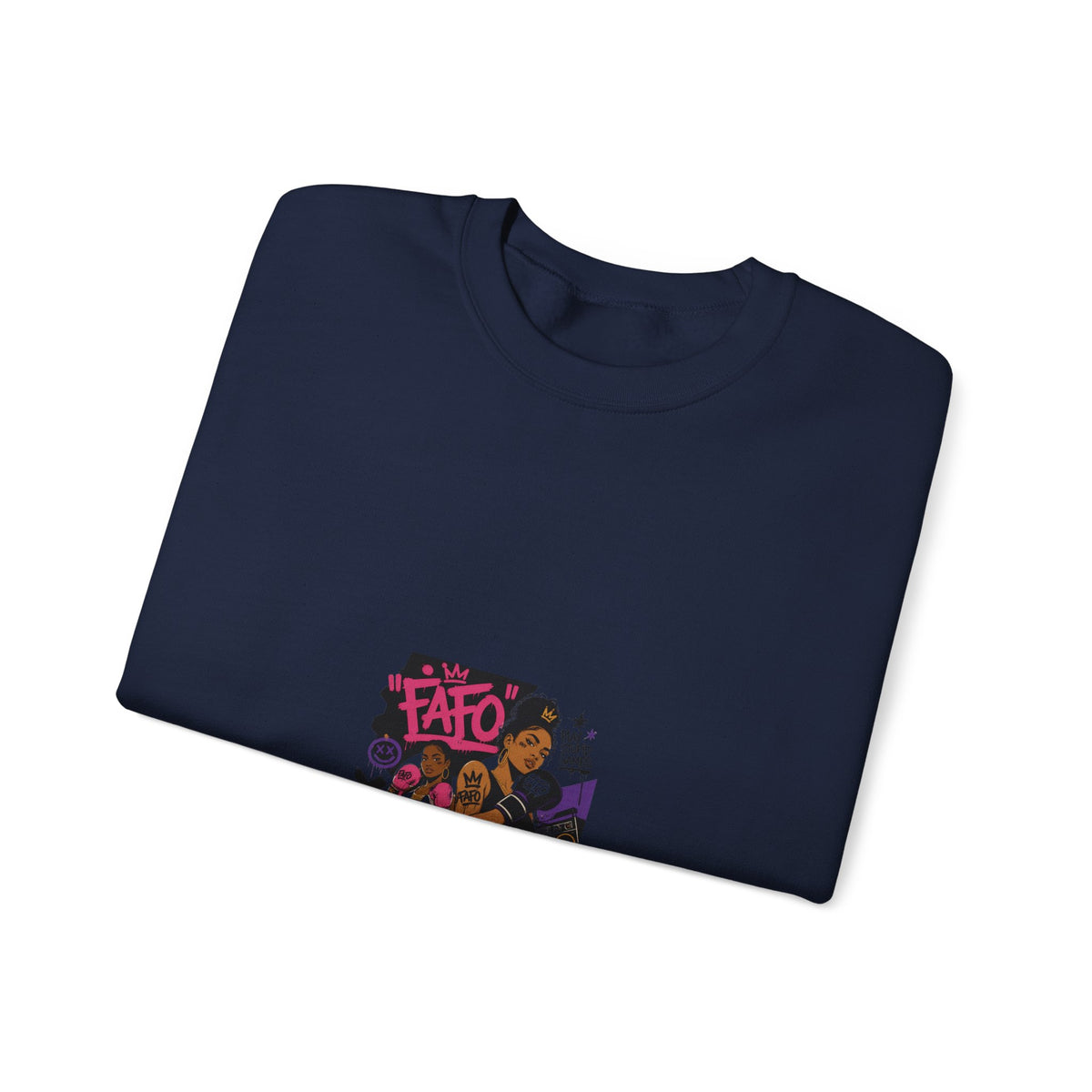 Street Art Crewneck Sweatshirt – 'Fate' Graphic
