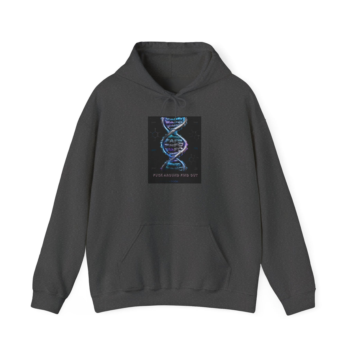 Hoodie — DNA Spiral Graphic "The FaFo Society" Back Logo