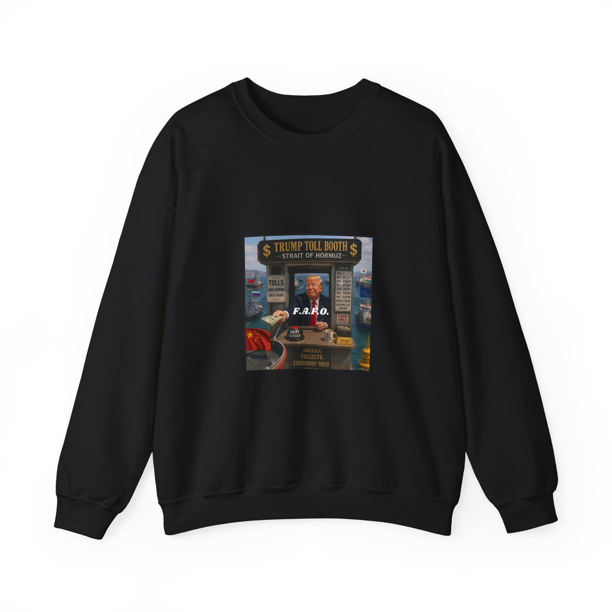 Vintage Arcade Poster Sweatshirt — "Realistic Tour Nights" Retro Gaming Crewneck