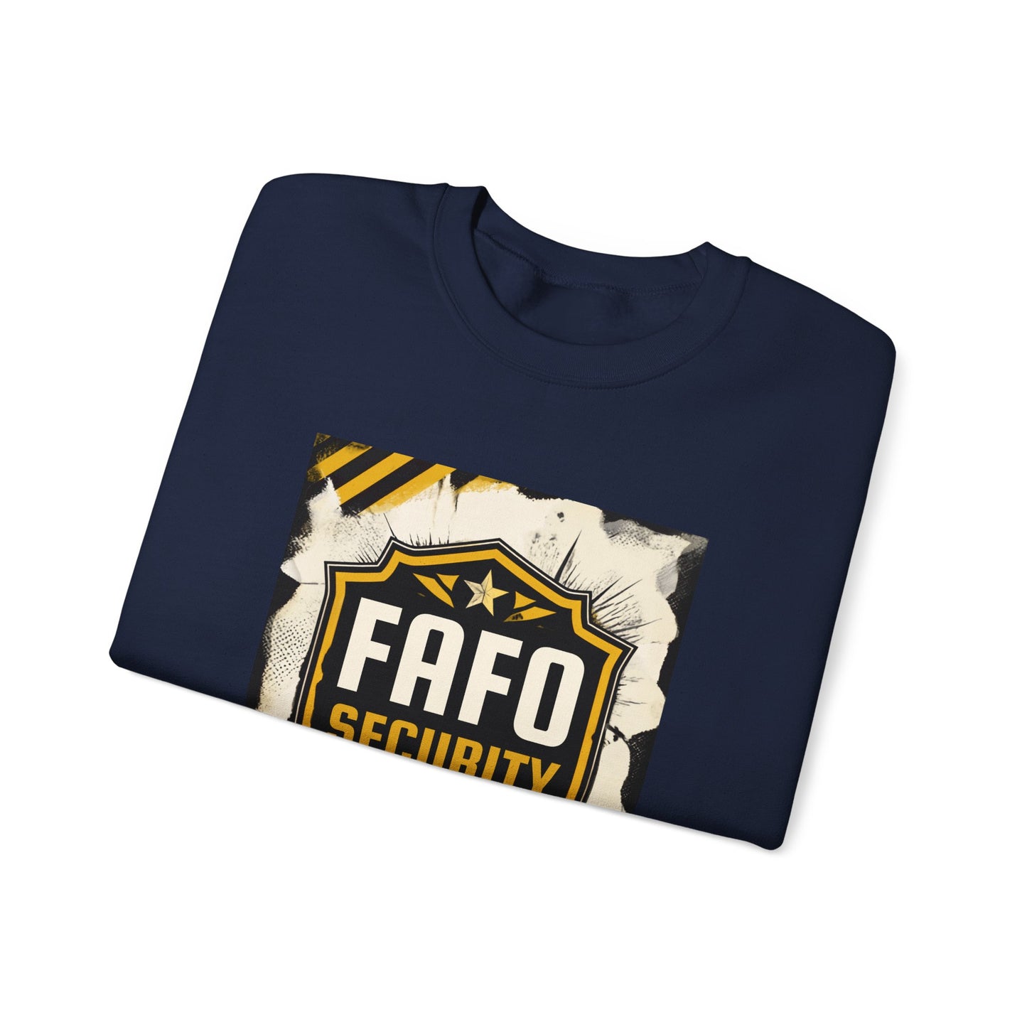 FAFO Security Crewneck Sweatshirt — Bold Shield Graphic Pullover