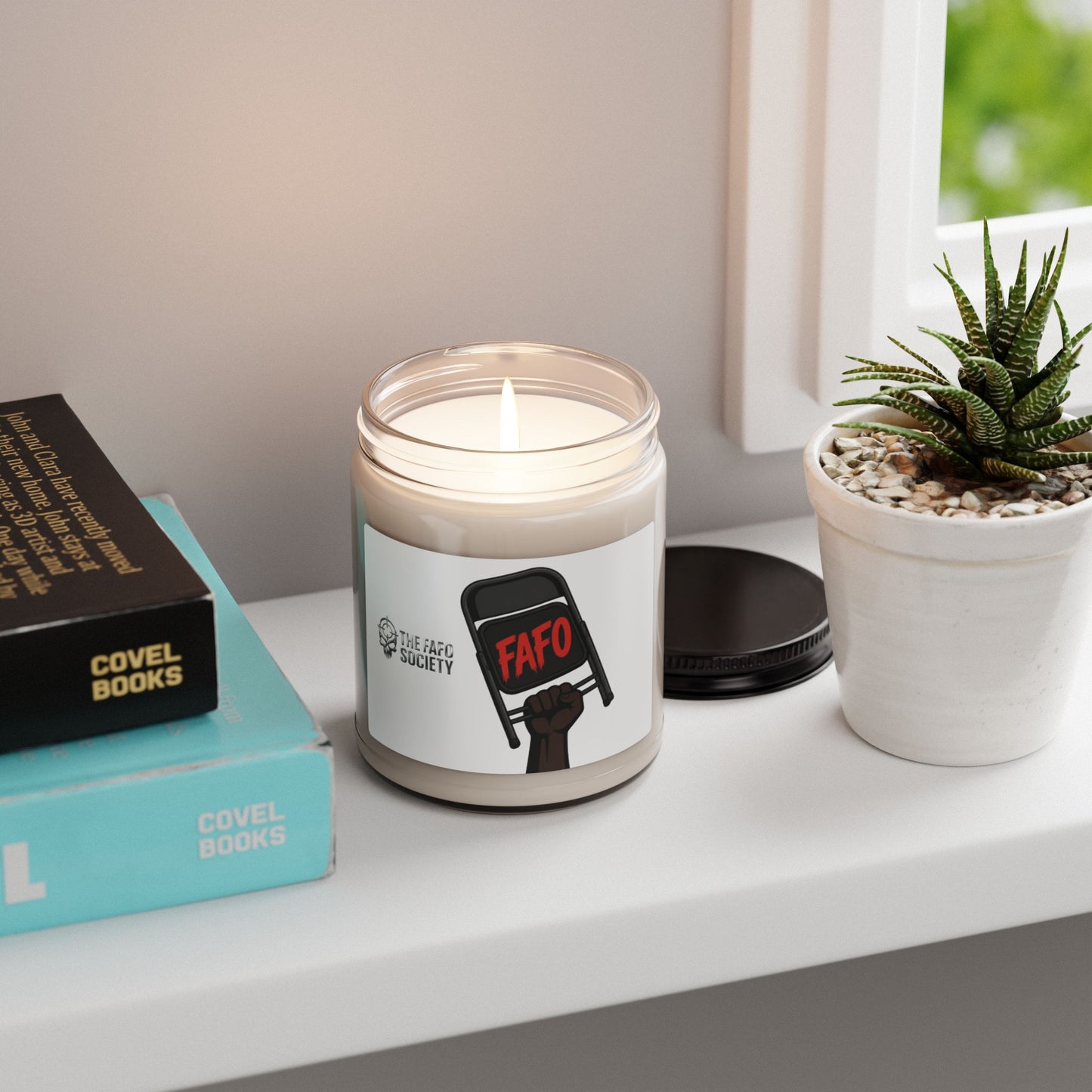 FAFO Protest Soy Candle — 9oz Scented Jar (Bold Activist Design)