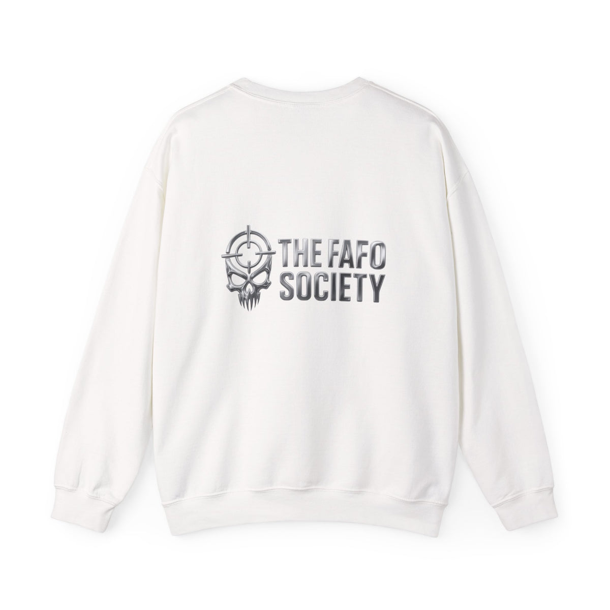 Crewneck Sweatshirt - 'Faded' Grunge Skull Design