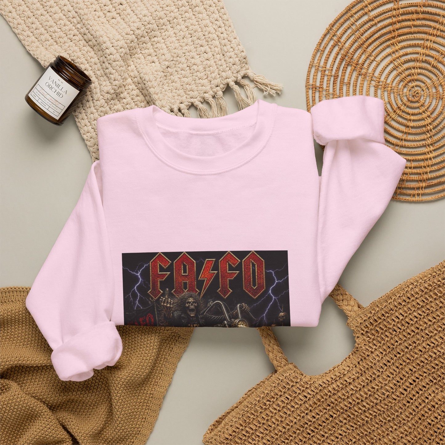 FAFO Society Biker Crewneck Sweatshirt
