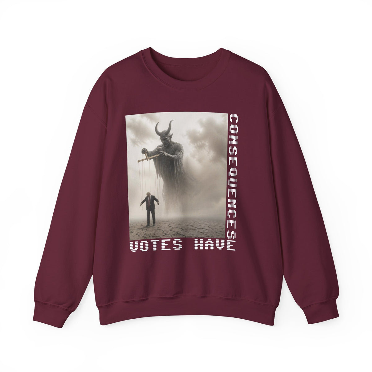 Consequences Have Votes Crewneck Sweatshirt — The FAFO Society Graphic Sweatshirt