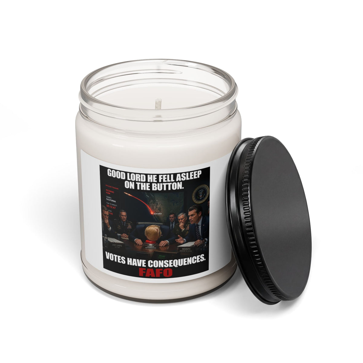 Soy Candle — "Votes Have Consequences" Political Novelty Candle (9 oz)