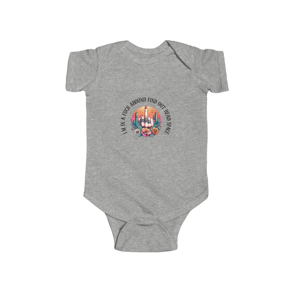 Infant Bodysuit — "Proud Member of the FAFO Society" Cute Baby Onesie with Vintage Camper Graphic