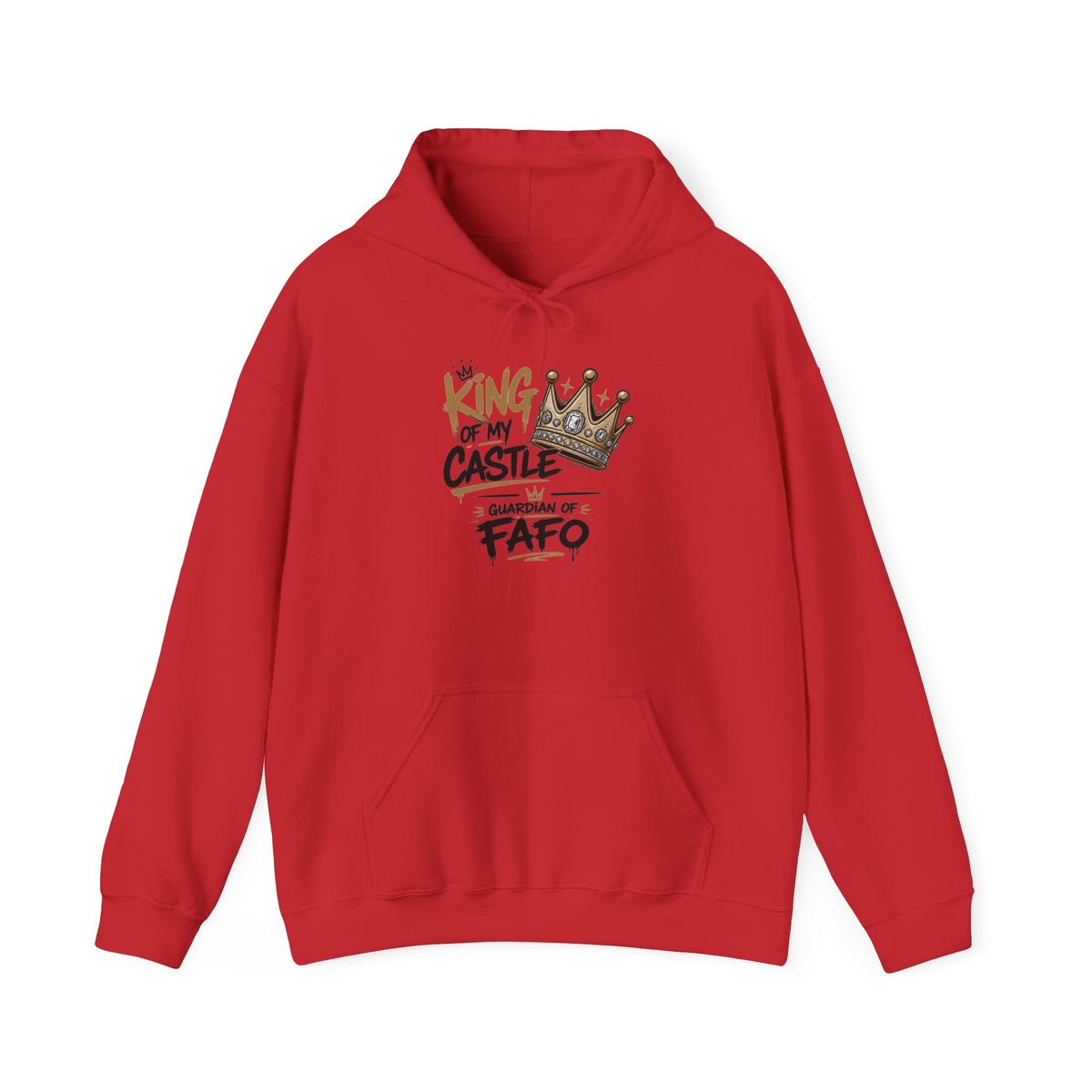 Cozy Crew Crown Hoodie – 'FAFO' Small Chest Graphic