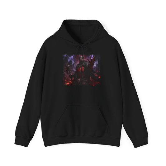 The FARC Society 'Afro' Graphic Hoodie — Dark Neon Palm Design