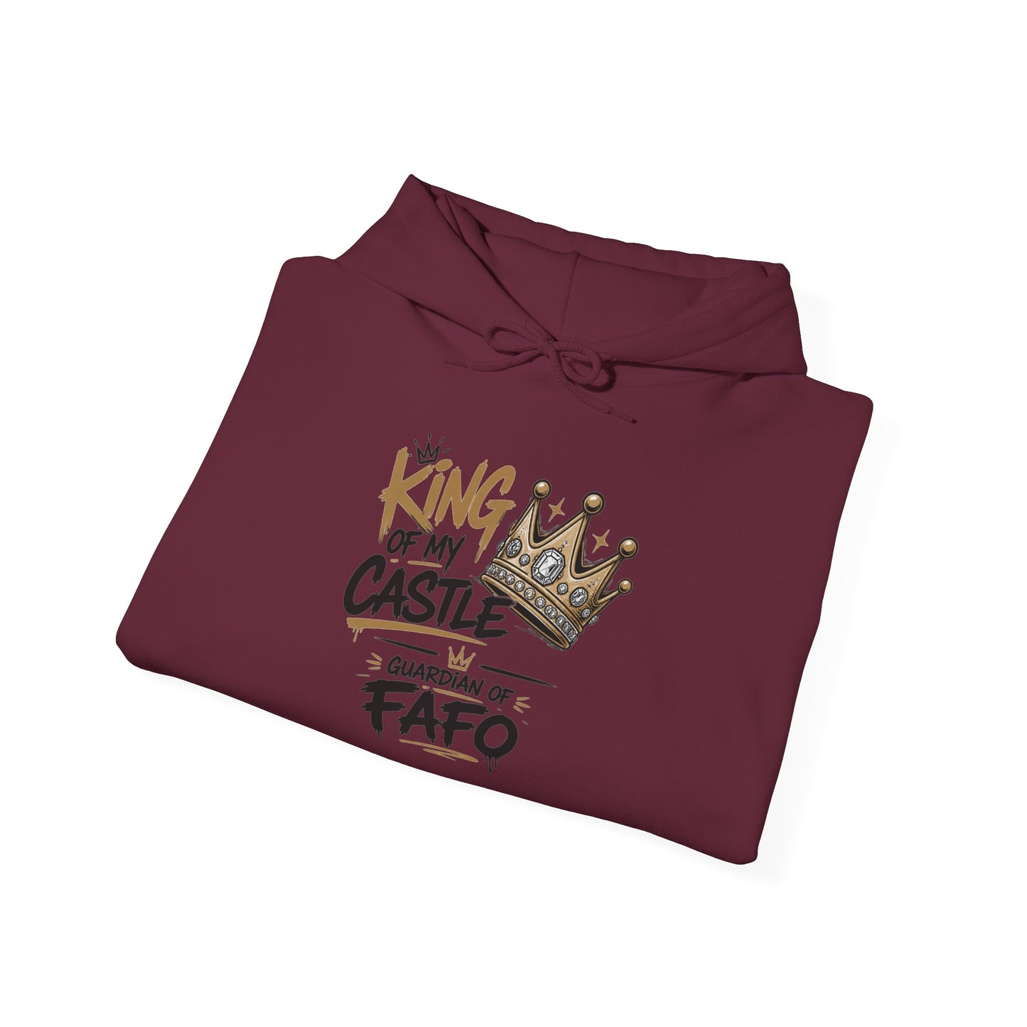 Cozy Crew Crown Hoodie – 'FAFO' Small Chest Graphic