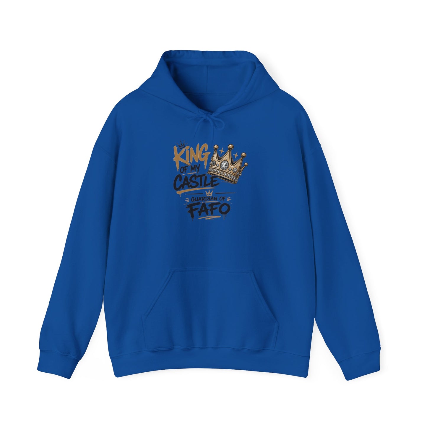Cozy Crew Crown Hoodie – 'FAFO' Small Chest Graphic