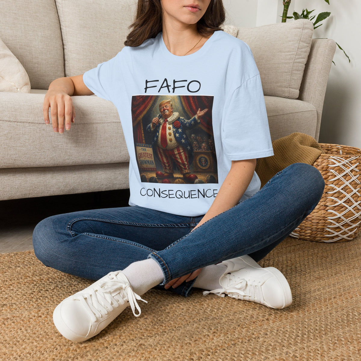 Graphic T‑Shirt FAFO Consequences Vintage King Portrait