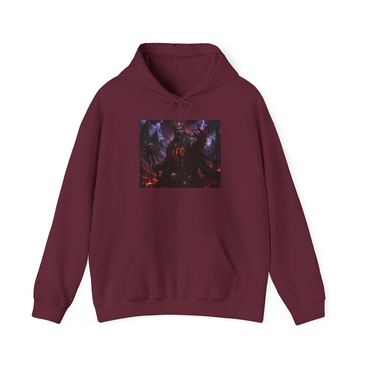 The FARC Society 'Afro' Graphic Hoodie — Dark Neon Palm Design