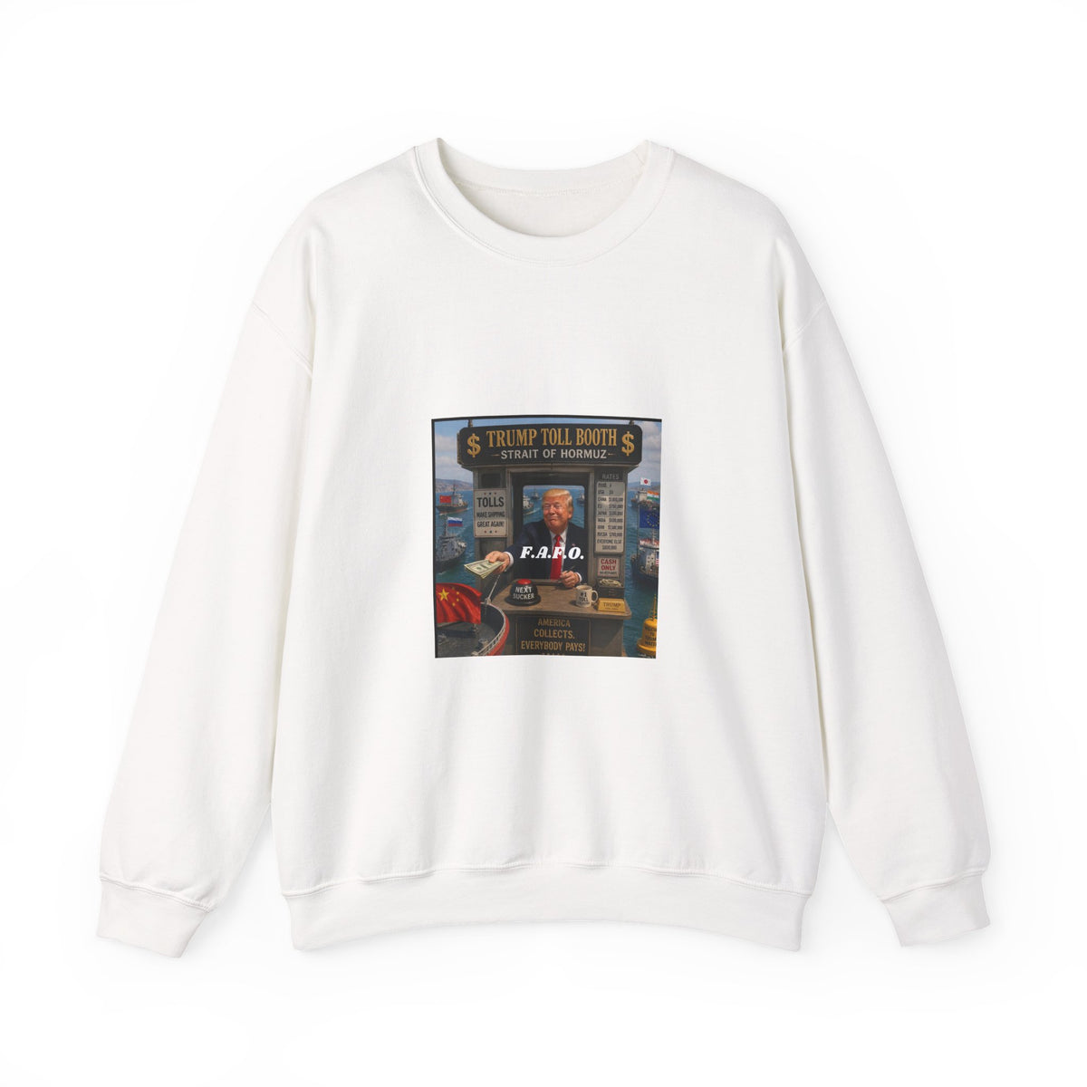 Vintage Arcade Poster Sweatshirt — "Realistic Tour Nights" Retro Gaming Crewneck