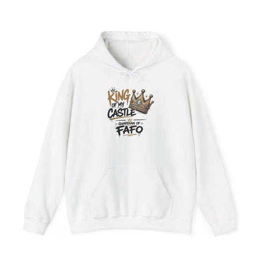 Cozy Crew Crown Hoodie – 'FAFO' Small Chest Graphic