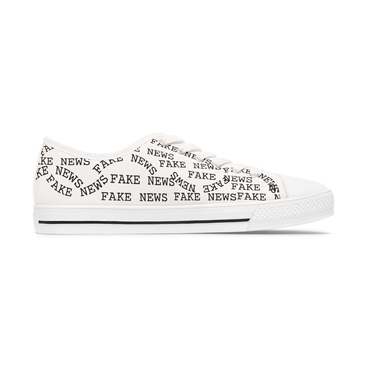 Women's Low Top 'FAKE NEWS' Shoes