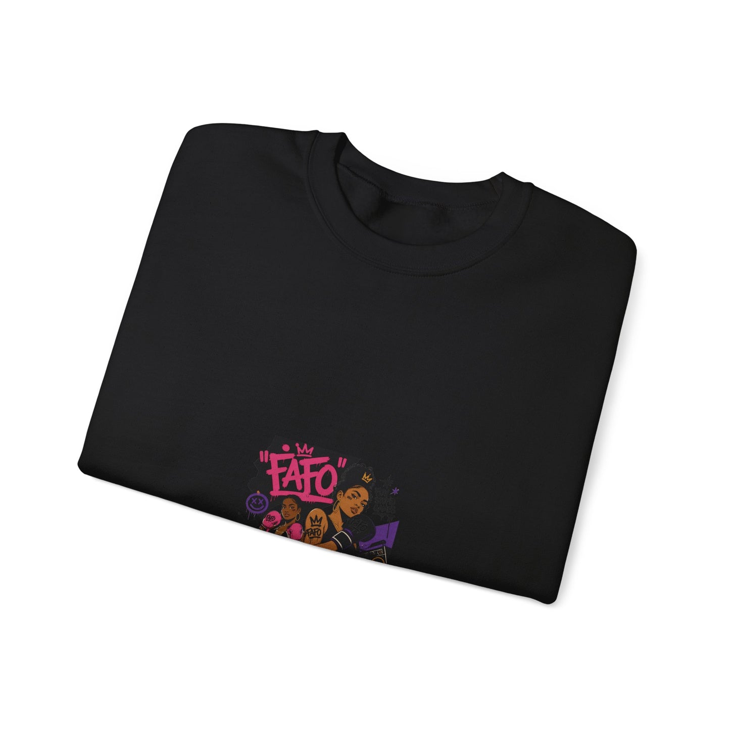 Street Art Crewneck Sweatshirt – 'Fate' Graphic
