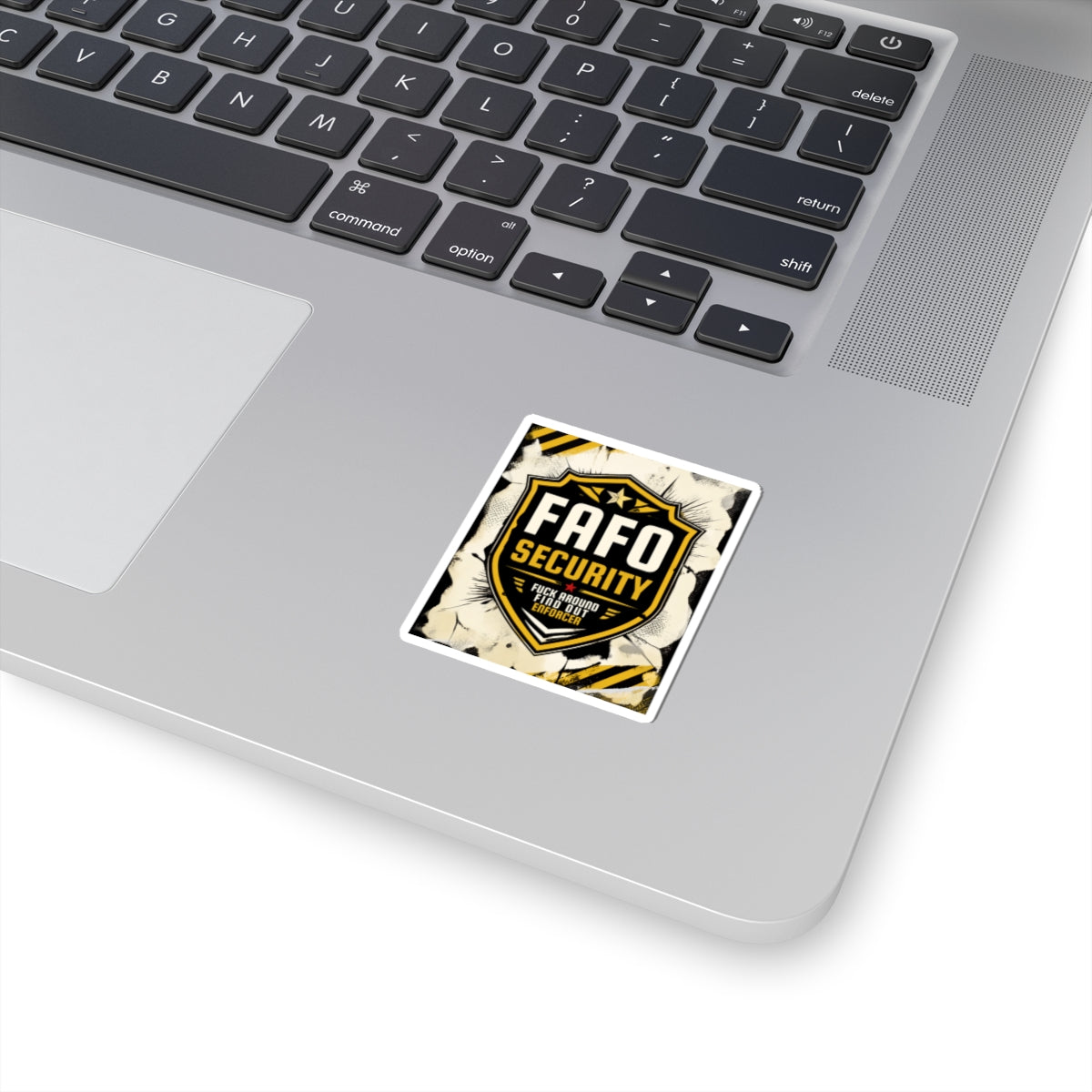 FAFO Security Sticker — 'Fuck Around Find Out' Shield Kiss-Cut Decal
