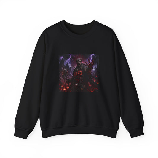 Satanic Demon Horror Crewneck Sweatshirt – 'Go' Graphic
