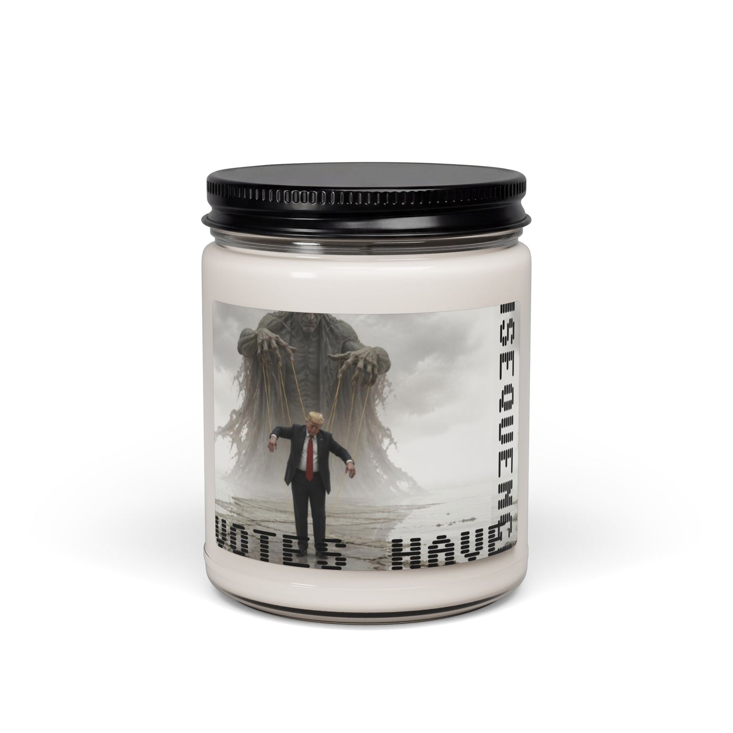Scented Soy Candle — Dark Horror 'Votes Have Consequences' Jar